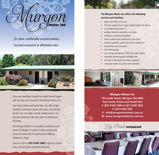 Murgon Motor Inn brochure