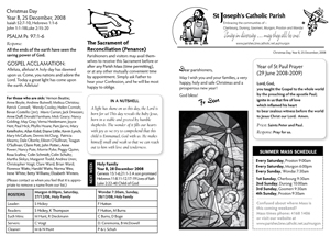 St Josephs Catholic Parish Murgon Newsletter